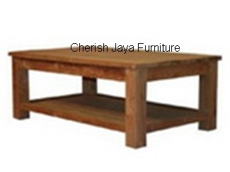 Code: SJAT 033 Name: Simplicity Coffee Table With shelf Size: W=120 x D=75 x H=45 cm Leg=10 cm Size: W=140 x D=80 x H=45 cm Leg=10 cm Wood: Solid Teakwood
